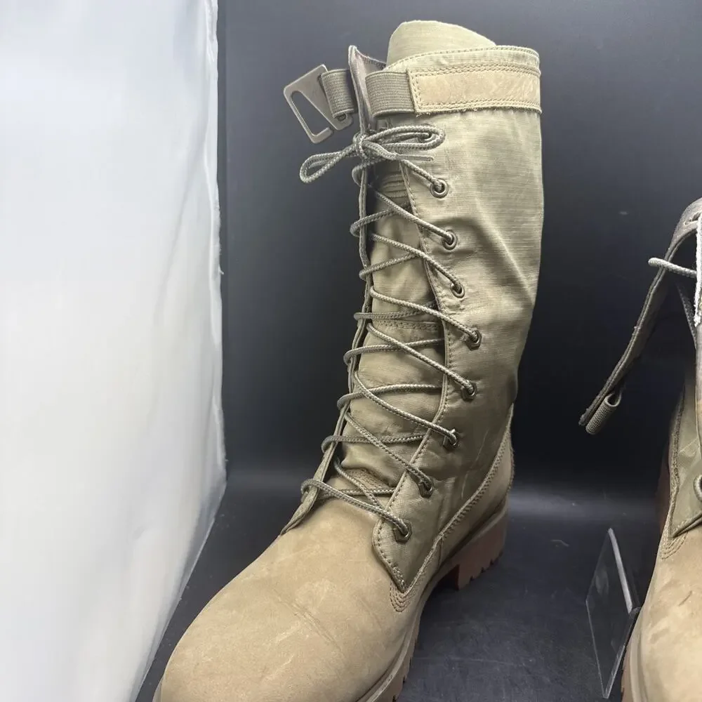 Timberland A2660 Roll Top Combat Boots Olive Camo Women’s US 9.5 A1THJ